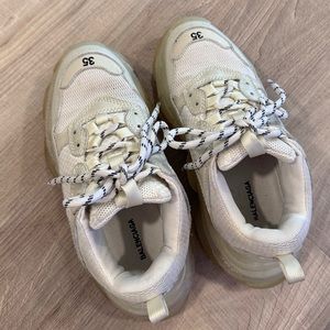 Triple S clear platform sneaker